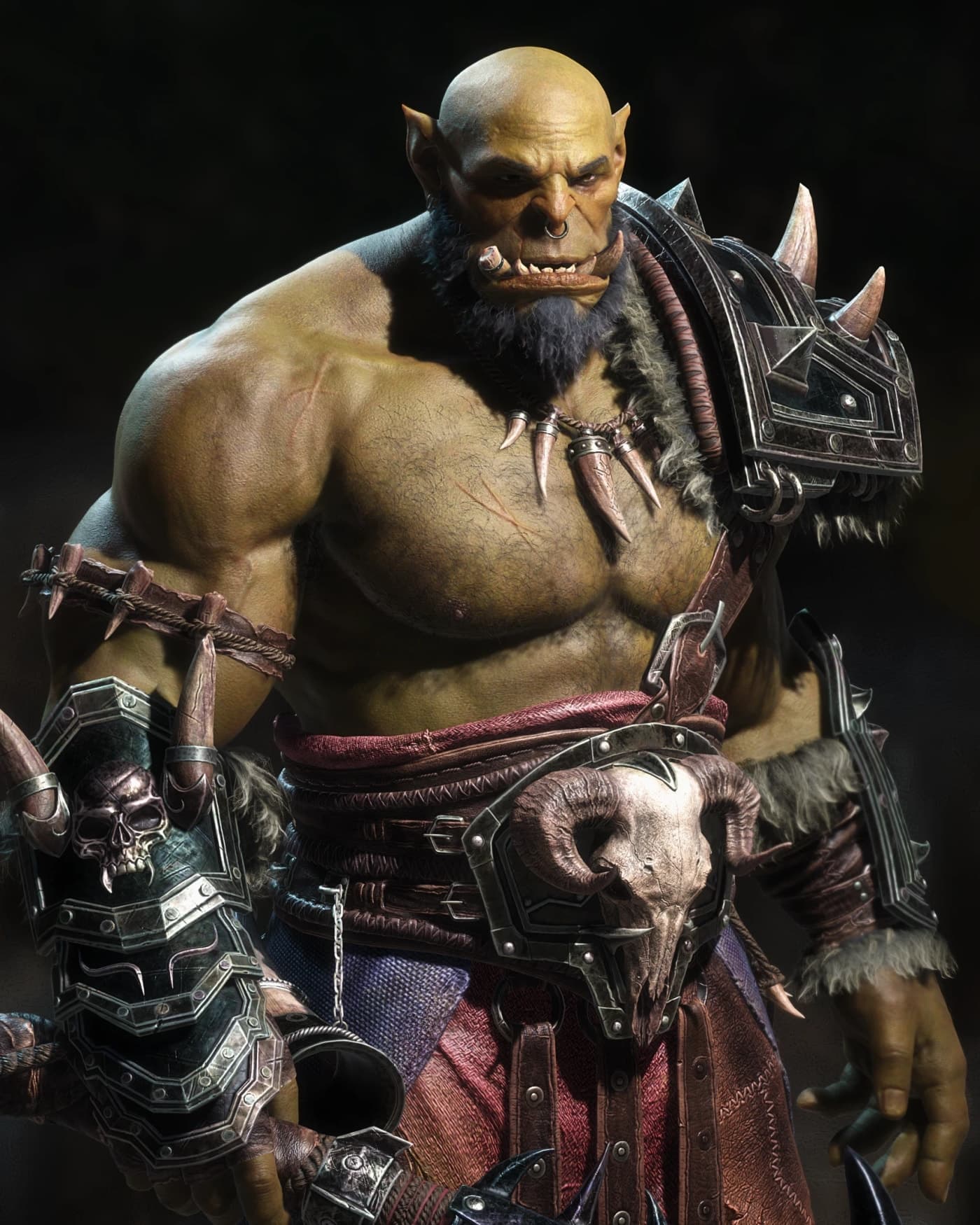 Gurok — guerreiro orc, por Rafael Araujo