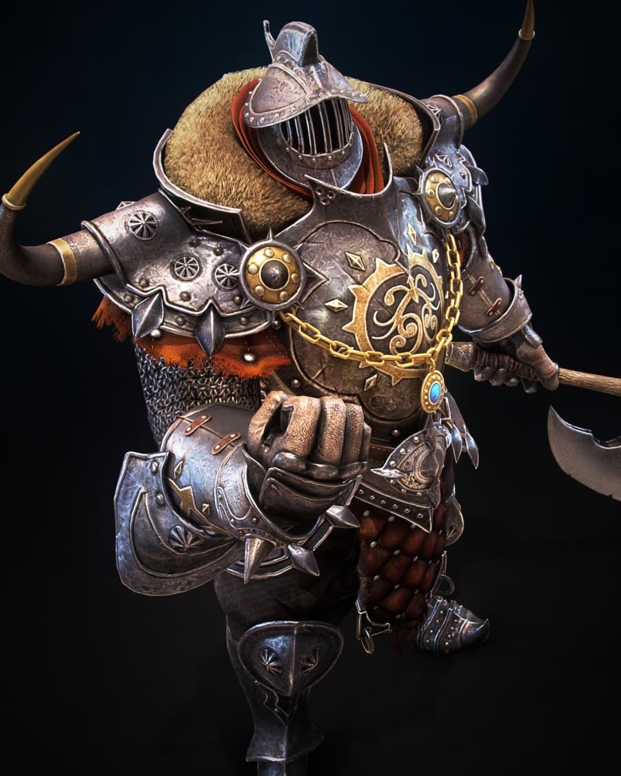 Knight — personagem real time, concept de Riiick, por Rodrigo Pixel